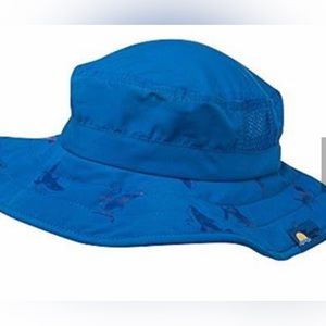 Sun Protection Zone Kids’ UPF 50+ Safari Sun Hat One Size Blue Shark Print